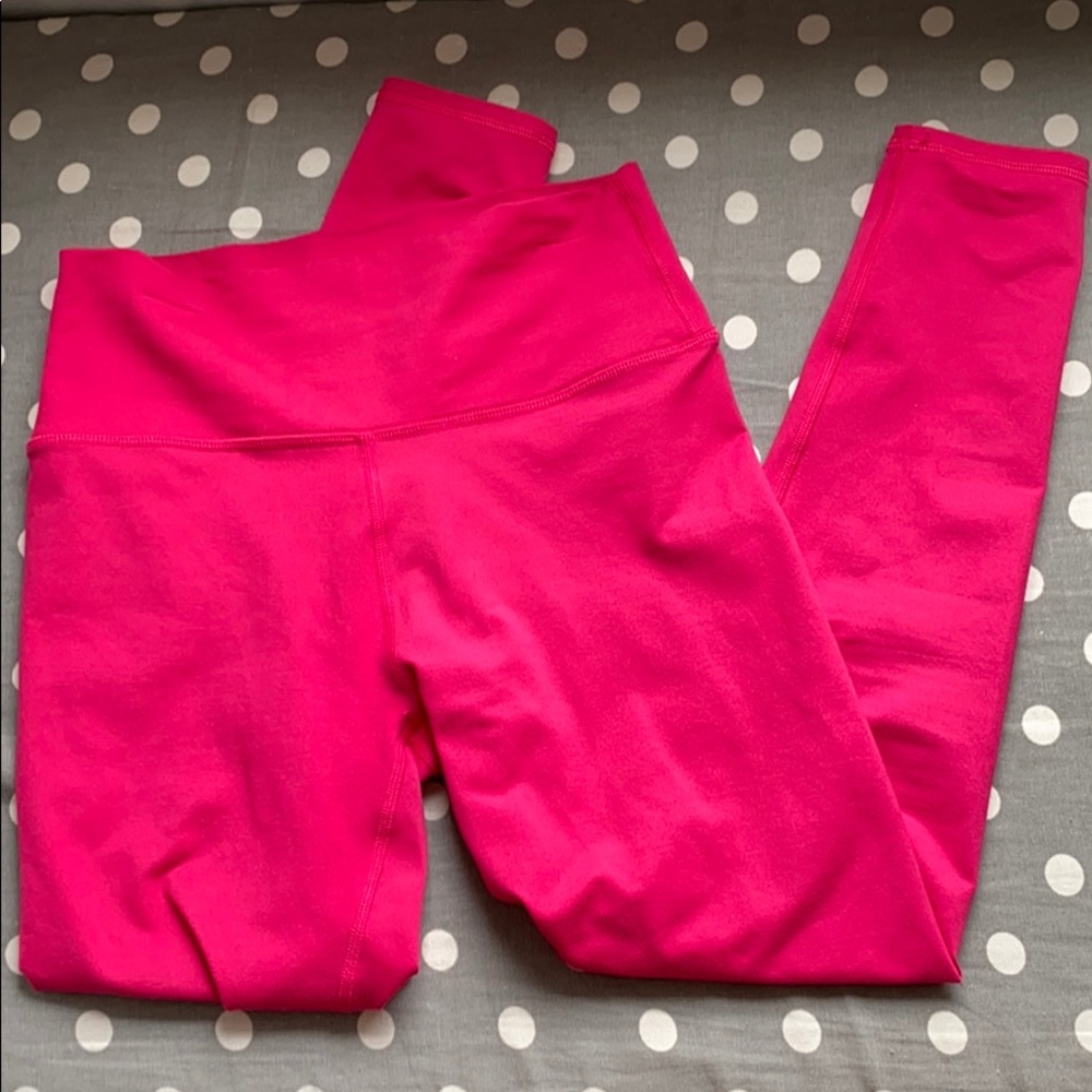 hot pink aerie leggings